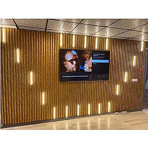 Akupanel - Akoestische wandpanelen - Rustiek Eiken (zwart vilt)