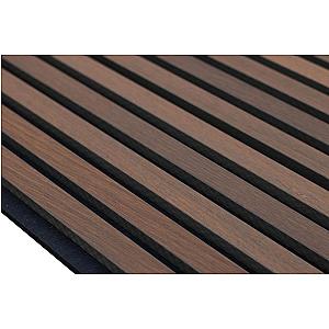 Akupanel - Akoestische wandpanelen - Rustiek Eiken (zwart vilt)