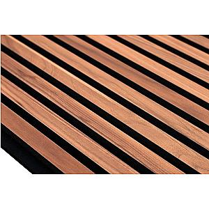 Akupanel - Akoestische wandpanelen - Walnoot (zwart vilt