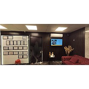 Akupanel - Akoestische wandpanelen - Klassiek eiken (grijs vilt)